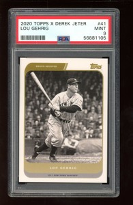 2020 Topps X Derek Jeter #41 Lou Gehrig (PSA 9)