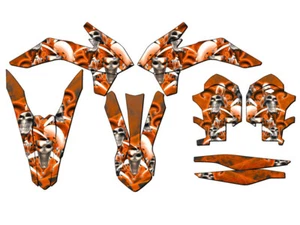 2014 EXC JESTER Orange Senge Graphics Kit Compatible with KTM - Bild 1 von 4