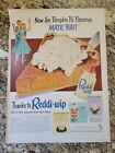 1952 Reddi-Wip Vintage Print Ad - Now Her Pumpkin Pie Becomes "MATE BAIT"!