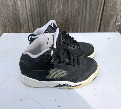 Nike Air Jordan 5 V Retro Moonlight Oreo Black 440889-011 Youth Shoes Sz 11C - Image 1 of 4