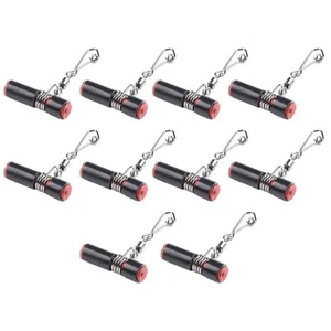 Fishing Sinker Sliders 10pcs Balance Line Red+Black Stainless Steel+Plastic - Picture 1 of 15
