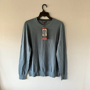 Camicia Uomo Banana Republic Manica Lunga Tg M Blu 100% Lana Merino Base Strato  - Foto 1 di 8