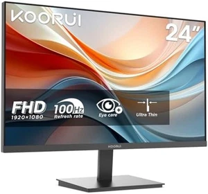 E2412F 24 Pollici Monitor FHD, Gaming 100Hz, Monitor Computer VA, 1080P Schermo PC, - Foto 1 di 2