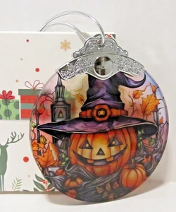 Zmoicky Adorno Calabaza, Adorno Vitral para Regalos Árbol de Navidad B45 - Imagen 1 de 6