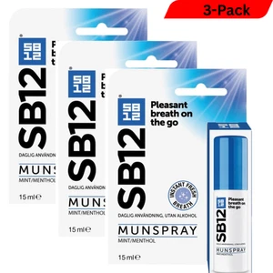3 x SB12 Fresh Breath Mundspray 15 ml Original Neu - Bild 1 von 6