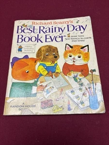 Richard Scary’s Best Rainy Day Book Ever Coloring Activity Book 1974 - Picture 1 of 23