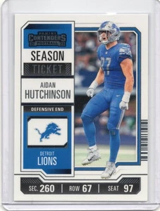 2023 Panini Contenders Season Ticket Aidan Hutchinson #33 Detroit Lions - Picture 1 of 2