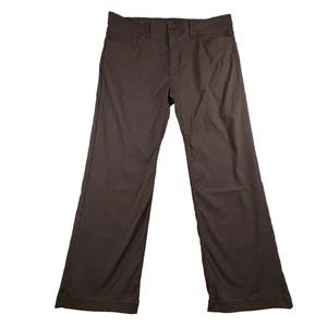 prAna Pants Mens 40x29 Brown Brion Slim Fit Stretch Nylon Pants Hike M4BN30312 - Picture 1 of 15