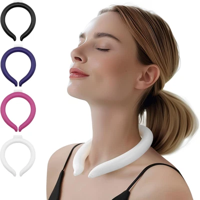 Reusable Ice Cooling Neck Ring Wrap – Stay Cool Relief from Heat, Tap Water Use - Image 1 of 4