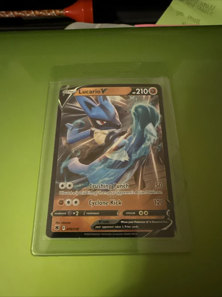 Pokémon TCG Lucario V Sword & Shield - Astral Radiance 078/189 Holo Ultra Rare - Image 1 of 1