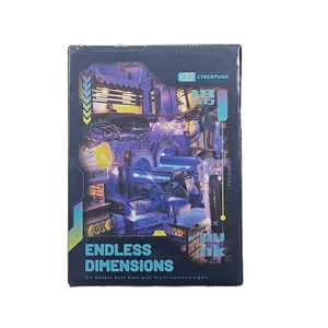 Cyberpunk Book Nook Kit Infinitas Dimensiones Hágalo Usted Mismo LED Miniatura Nuevo En Caja - Imagen 1 de 3
