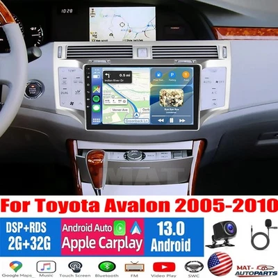 For Toyota Avalon 2005-2010 Android Apple Carplay  Car Stereo Radio GPS w/Camera - Image 1 of 4
