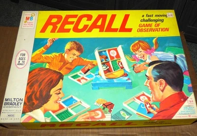⛄Vintage 1968 Milton Bradley RECALL Game of Observation #4850 - Image 1 of 4