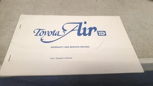Dec 1983 TOYOTA AIR CONDITIONER  Owners Manual with Stickers  - Bild 1 von 4