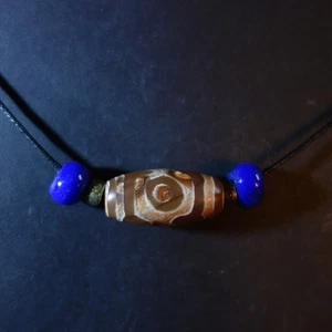 Cadena Amuleto Nepal Bonito "3 Ojos" DZI - Imagen 1 de 10