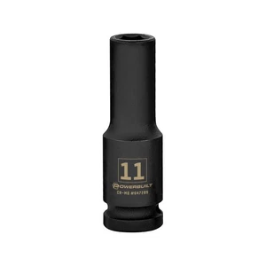 Powerbuilt 1/2 Inch Drive x 11 MM 6 Point Deep Impact Socket - 647289 - Picture 1 of 5