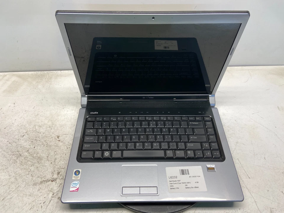 Dell Studio 1537 Intel Core 2 Duo T6400 2GHz 4GB OHNE HDD - Bild 1 von 4