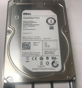 DELL SATA 3.5in 7.2K ST3000NM0033 3TB Hard Disk HDD RWV72 - Afbeelding 1 van 5