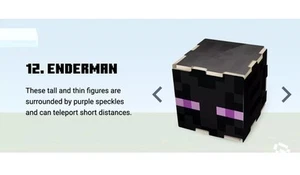 Woolworths Minecraft Cubeez Collectors Cubes 2025 #12 Enderman - Picture 1 of 6