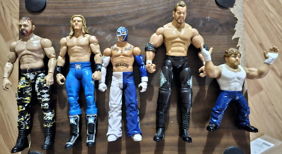Lote suelto de 5 figuras de acción de lucha libre Mattel Jakks WWE Foto 1 de 2