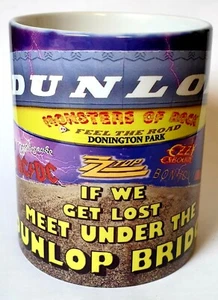 THE DUNLOP BRIDGE MONSTERS OF ROCK CASTLE DONINGTON COFFEE MUG - Bild 1 von 5