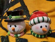 Home and Garden Party Snowman Candle Holders