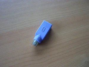 USB naar PS/2 PS2 conversiestuk omzetstuk - Afbeelding 1 van 4