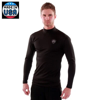 mens warm thermal long performance Winter undershirt like UA coldgear 4.0 fleece - Image 1 of 3