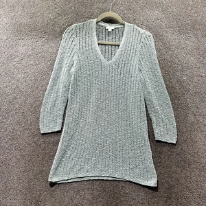 Suéter Pullover Jill Mujer XS Verde Cuello en V Tejido Abierto Playa Transpirable Informal - Imagen 1 de 11