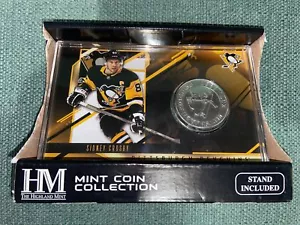 Sidney Crosby Highland Mint Coin With Stand New Pittsburgh Penguins 2021🔥 - Picture 1 of 2