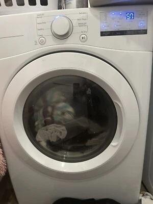 2 YR OLD LG Front Load Washer & Dryer Set (DLE3400W)- 4.5/7.5 Cu Ft, Energy Star - Image 1 of 4