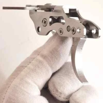 Mecanismo de gatillo de fusil hágalo usted mismo de acero inoxidable 200 lb gatillo de pesca anfibio Foto 1 de 4