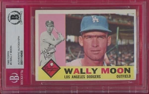 Wally Moon 1960 Topps #5 SIGNED w BAS authentication - VERY NICE! - Picture 1 of 2