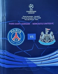 2023 PSG PARIS SAINT-GERMAIN v NEWCASTLE UNITED NUFC CHAMPIONS LEAGUE PROGRAMME - Picture 1 of 4