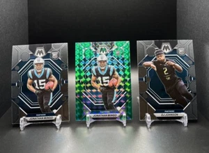 CAROLINA PANTHERS (5) Card Team Lot 2023 Mosaic Green Prizm RC Base RC + Vets - Picture 1 of 2