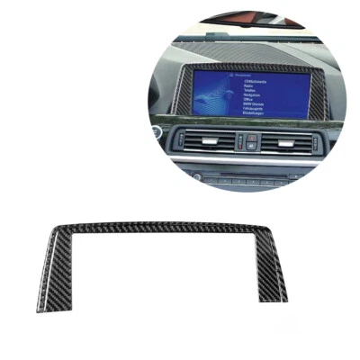 Panel de navegación de fibra de carbono 2 piezas para BMW 650i 640i F12 F13 cuadro pegatina moldura Foto 1 de 4