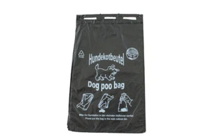 Hundekotbeutel SCHWARZ ÖKO Hundekottüten Gassibeutel Hundebedarf 20 x 32 cm - Bild 1 von 6