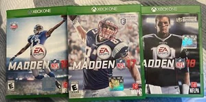 Madden Bundle Xbox One (16,17,&18) Very good condition TESTED Fast Shipping🚚 - Picture 1 of 4