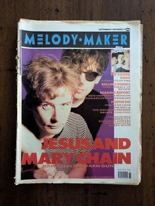 MELODY MAKER MAGAZINE - Sep 1989. Jesus and The Mary Chain. Reading Festival. - Picture 1 of 3