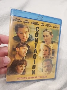 Contagion (Blu-ray, 2011) Matt Damon Kate Winslet Gwyneth Paltrow JUDE LAW NEW - Picture 1 of 6