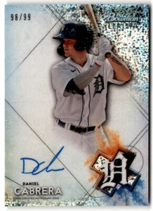2021 Bowman Sterling Prospect Speckle Refractor Daniel Cabrera Auto /99 #BSPA-DC - Picture 1 of 2