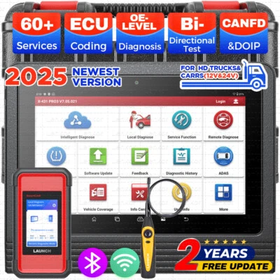 Escáner de diagnóstico de camión de alta resistencia LAUNCH X431 V+ 5.0 PRO3S+& SmartLink C HD3 Foto 1 de 4