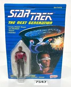 Vintage Star Trek The Next Generation Tenente LA FORGE, GEORDI Galoob 1988 - Foto 1 di 11