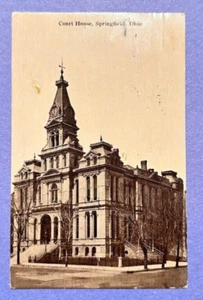 Court House Springfield Ohio - Vintage Architecture Postcard - Picture 1 of 2