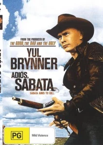 ADIOS SABATA - YUL BRYENNER - NEW & SEALED DVD FREE LOCAL POST - Foto 1 di 1