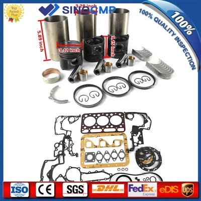 D1403 Engine Piston Overhaul Rebuild Kit For Kubota L2500 L2600 L2800DH Tractor - Image 1 of 4