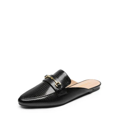 Sapatos femininos slip on mula sem costas sapatos baixos uso diário sapatos mocassim casuais - Imagem 1 de 4