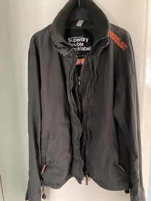 Superdry (Double Black Label). Mens Vintage Triple Zip Windbreaker. Medium.   C2 - Image 1 of 4