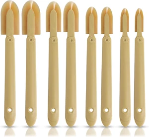 8Pcs Rubber Caulking Tool, Reusable Sealant Spatula Spreader 4 Sizes Silicone Ca - Picture 1 of 12