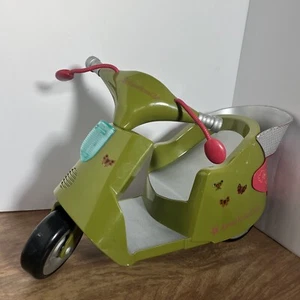 American Girl Doll Jess Scooter WORKS Lights Horn & Motor Sounds Green - Picture 1 of 5